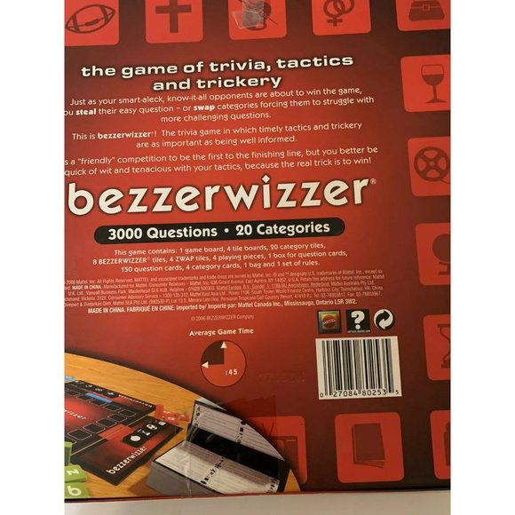 Bezzerwizzer Game Trivia Tactics 2008 Edition - 100% Complete 3000 Questions! - Picture 5 of 5